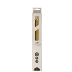 Anna's Collection Led dinerkaarsen - 2x - goud glimmend - 25 cm