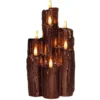 Anna's Collection LED druipkaarsen - 7x - brons - 25 cm - kaarsen