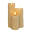 Anna's Collection LED Druipkaarsen set - 3x - wit - 16 x 11 cm