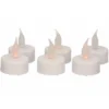 Anna's Collection LED theelichtjes - 6x stuks - wit - kaarsen