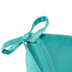 Anna's collection Stoelkussen - turquoise blauw- 38 x 38 cm