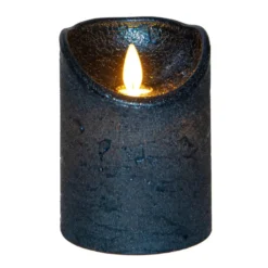 Anna's Collection Stompkaars - LED - metallic blauw - H10 cm