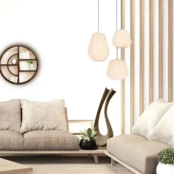 Anne Light & home Hanglamp Sable - creme - 28x150 cm