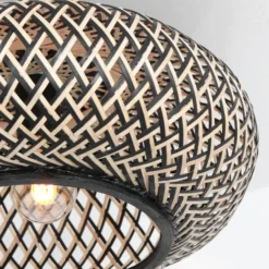 Anne Light & home Plafondlamp Maze - beige zwart - 42x22 cm
