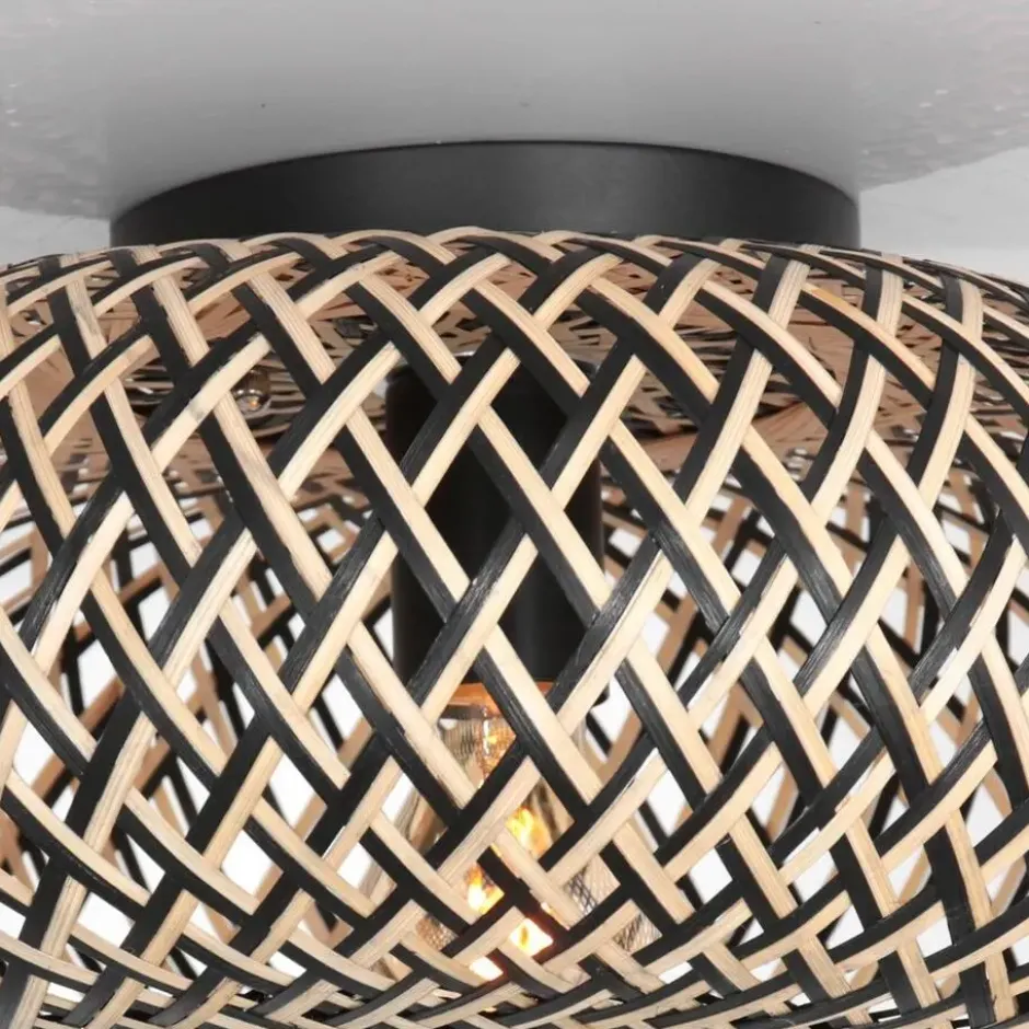 Anne Light & home Plafondlamp Maze - beige zwart - 42x22 cm