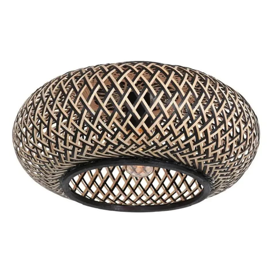 Anne Light & home Plafondlamp Maze - beige zwart - 42x22 cm