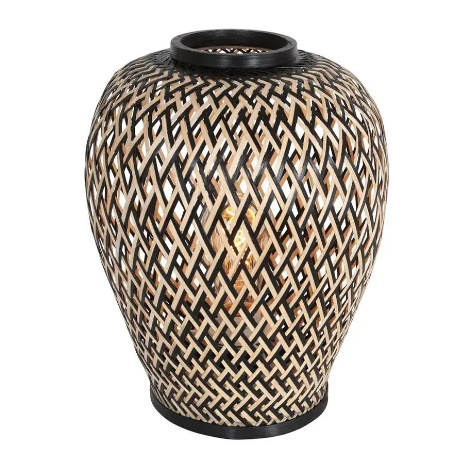 Anne Light & home Tafellamp Maze - beige zwart - 30x30 cm