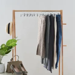 Antislip Broekhangers met Knijpers - 30 stuks Kleding Hangers met Klemmen- 31cm