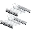 Antislip kledinghangers - 40 cm lang - 20 stuks - zilvergrijs