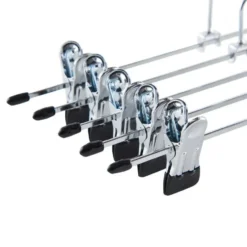 Antislip kledinghangers - 40 cm lang - 20 stuks - zilvergrijs