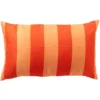 APOLLO - buitenkussen 30x50 cm - gestreept - Cherry Tomato - rood