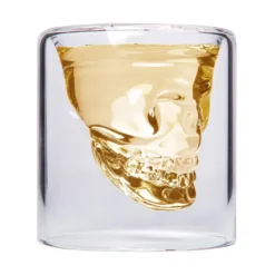 Aretica Shot glaasje Skull set van 4 glas -
