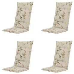 Aria - Kussen Gestikt hoge rug - Set van 4
