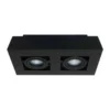 Artdelight Spot Bosco - 2 lichts - zwart - 25x8.6 cm