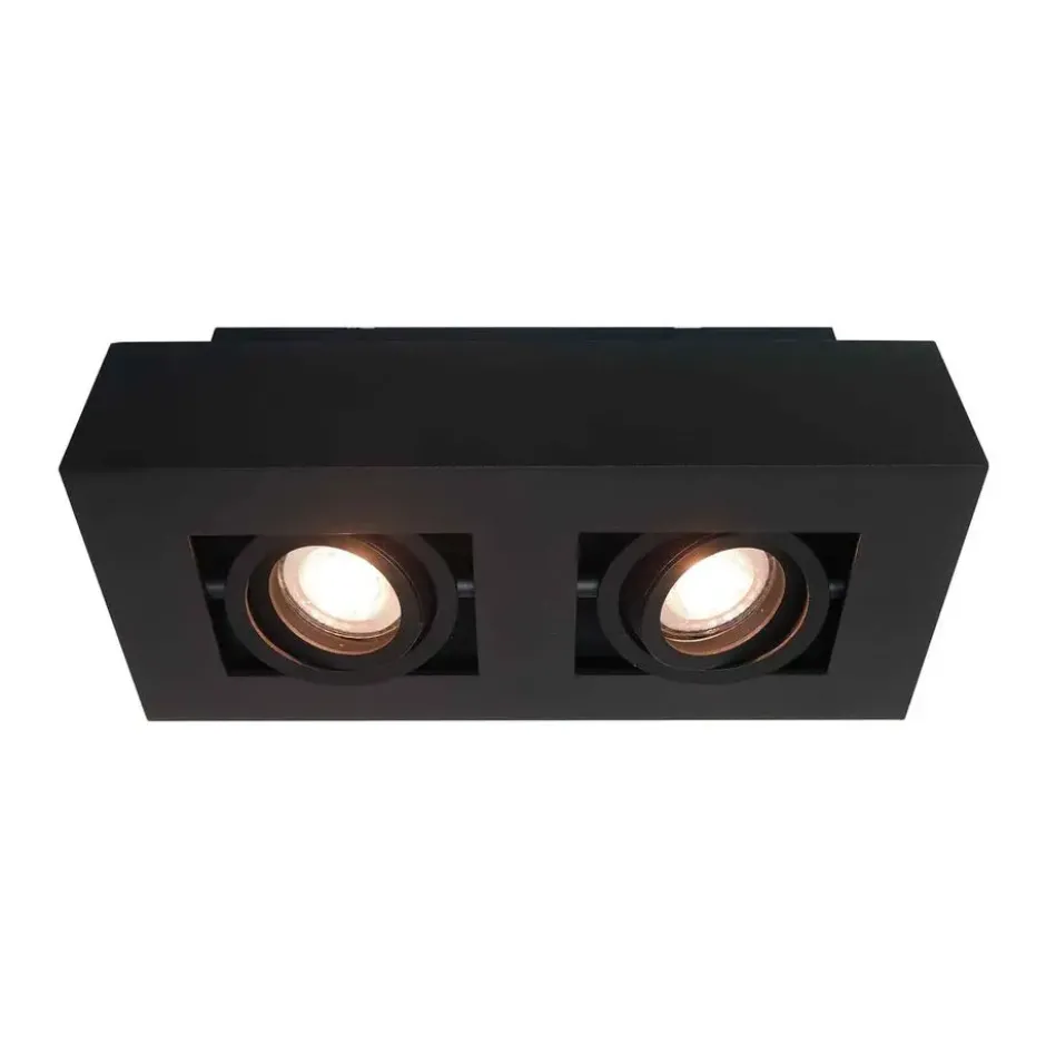 Artdelight Spot Bosco - 2 lichts - zwart - 25x8.6 cm