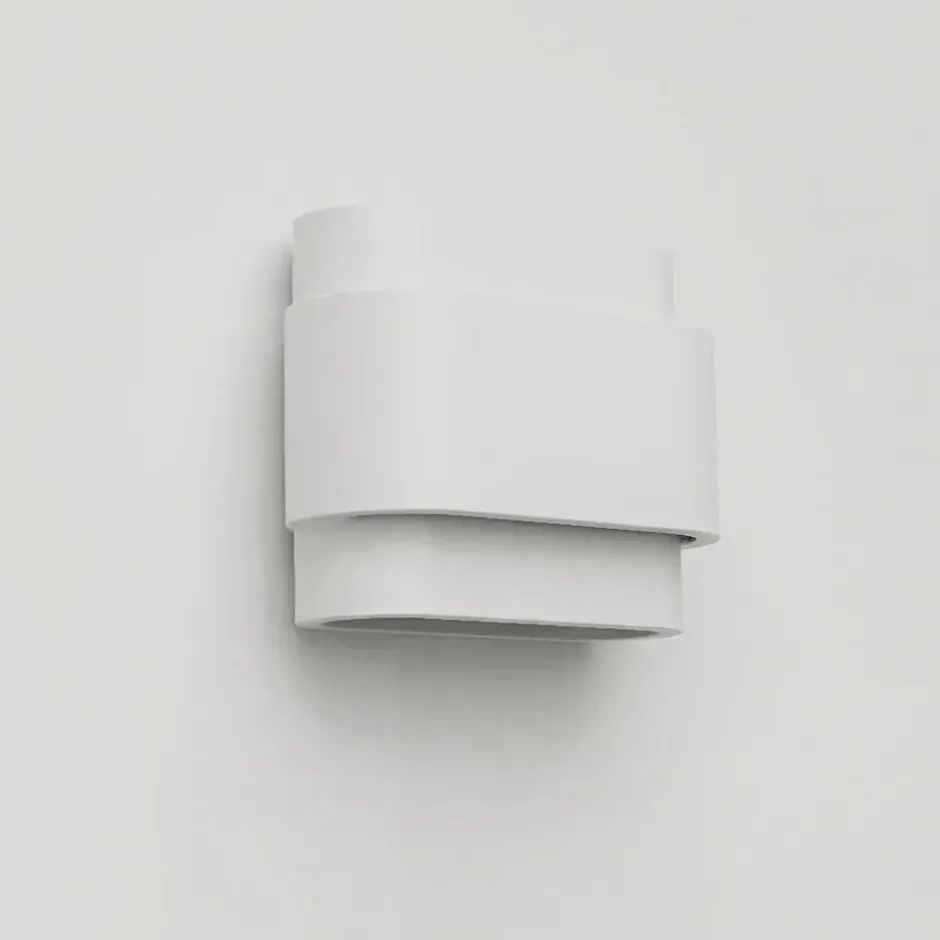 Artdelight Wandlamp Metz - 2 lichts - wit - 9x16 cm