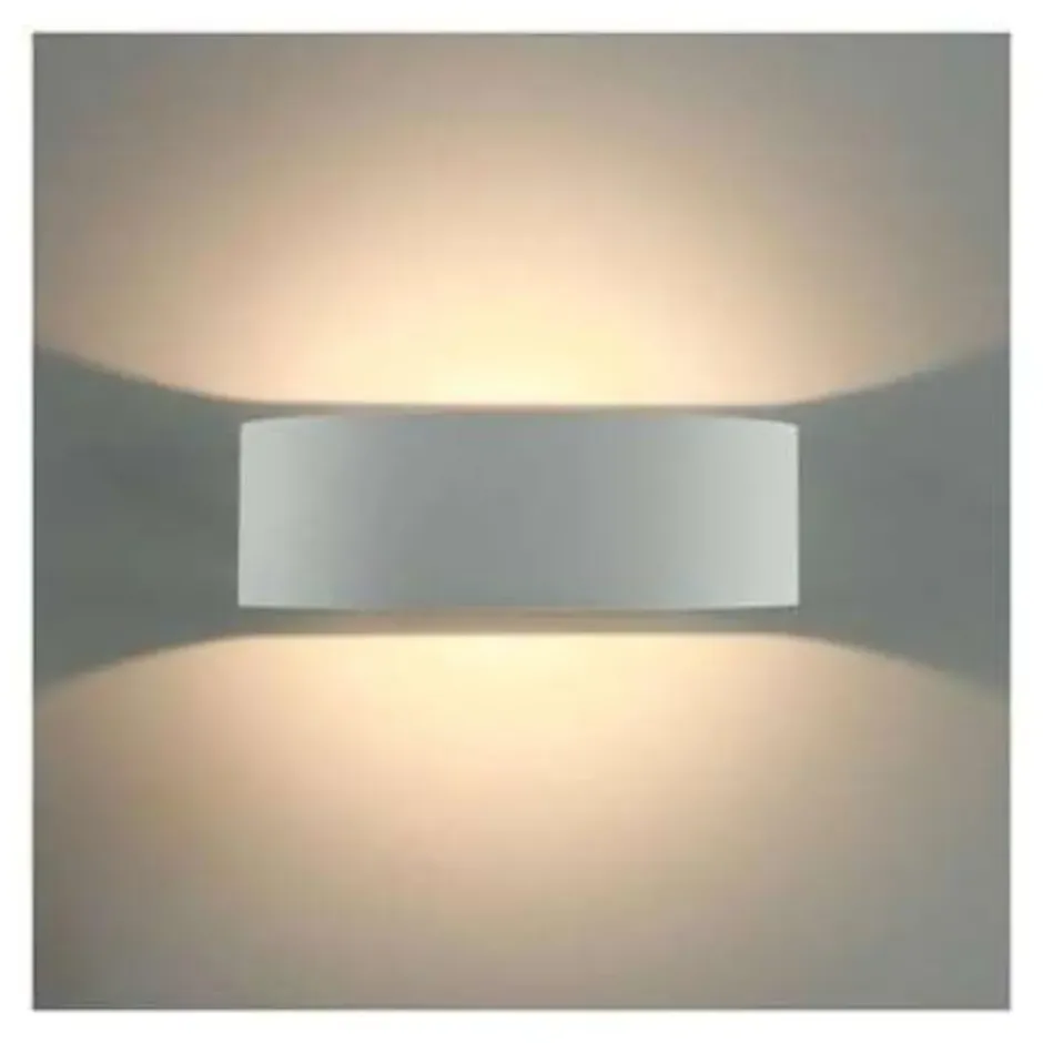 Artdelight Wandlamp Sharp - wit - 10x7 cm