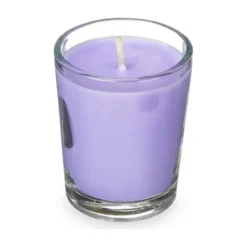 Arte regal geurkaarsen - 6x - lavendel geur - paars - 8 branduren