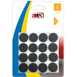 Artex Meubelviltjes/antislip - zwart - 16x - rubber - rond - 2,2 cm