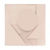 Art for the Home Abstract 3D ornament 80x80cm roze