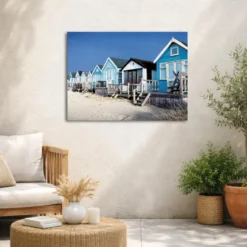 Art for the Home Buitencanvas Strandhuizen 70x50cm