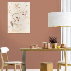 Art for the Home Canvas Geschilderde Details Sunset Birds 70x50cm