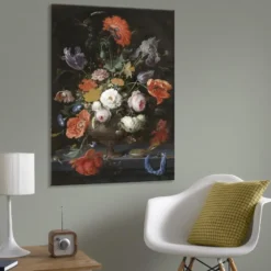 Art for the Home - Canvas Schilderij - Bloemen Stilleven - 70x100 cm
