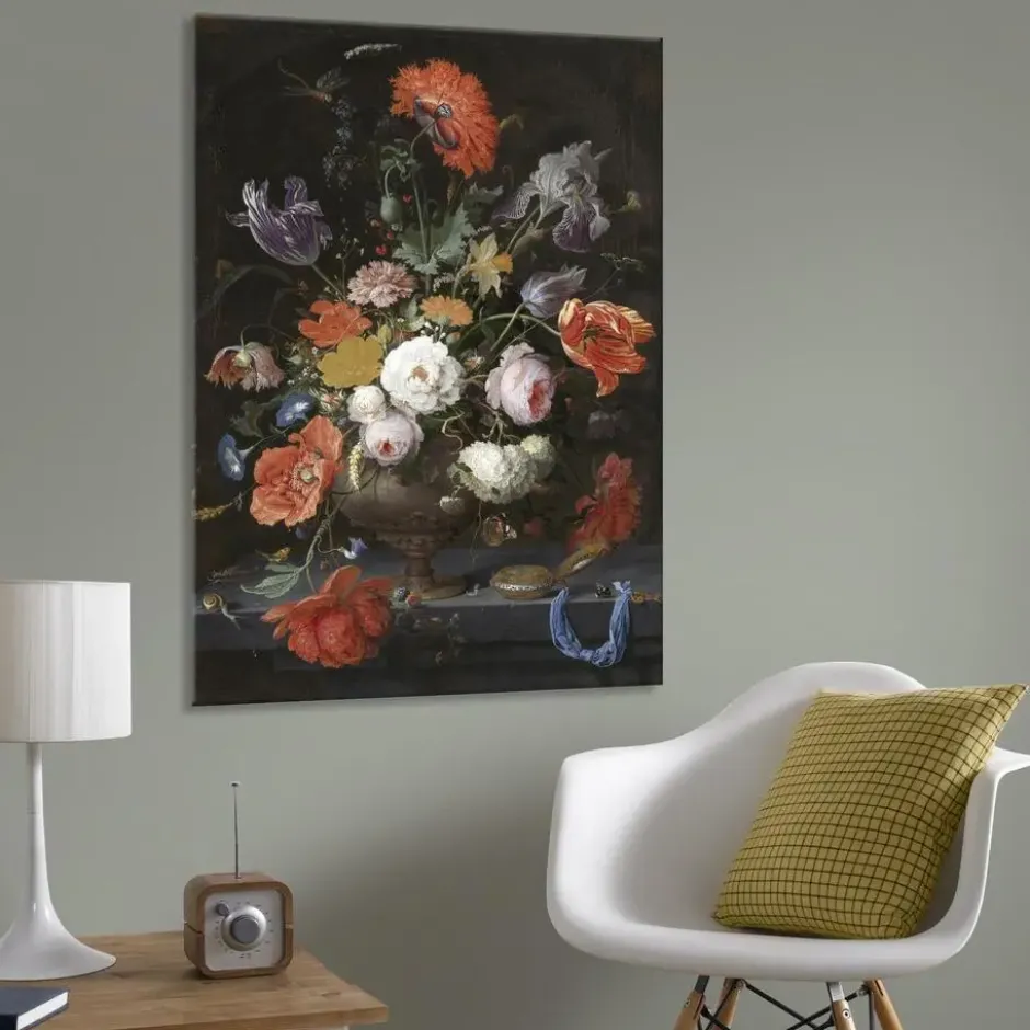 Art for the Home - Canvas Schilderij - Bloemen Stilleven - 70x100 cm