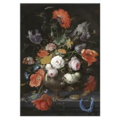 Art for the Home - Canvas Schilderij - Bloemen Stilleven - 70x100 cm