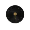 Art for the Home Klok Luxe zwart en goud Hangende Klok Origami 59cm