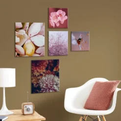 Art for the Home Zee van Bloemen Canvas Set van 5 80x60 cm