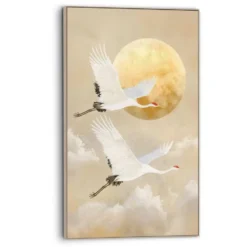 Art Frame Vogels onder de maan - 118 x 70 - Bruin