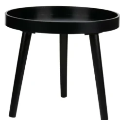 Arti Casa Bijzettafel - plantverhoger - zwart - hout - 40 x 36 cm