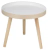 Arti Casa Bijzettafel - plantverhoger - wit - hout - 40 x 36 cm