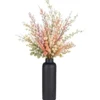 Articasa fles Bloemenvaas Gomera - zwart - 8 x 23 cm - keramiek
