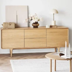Artichok Mels Eikenhouten Sideboard Naturel - 180 x 75 cm