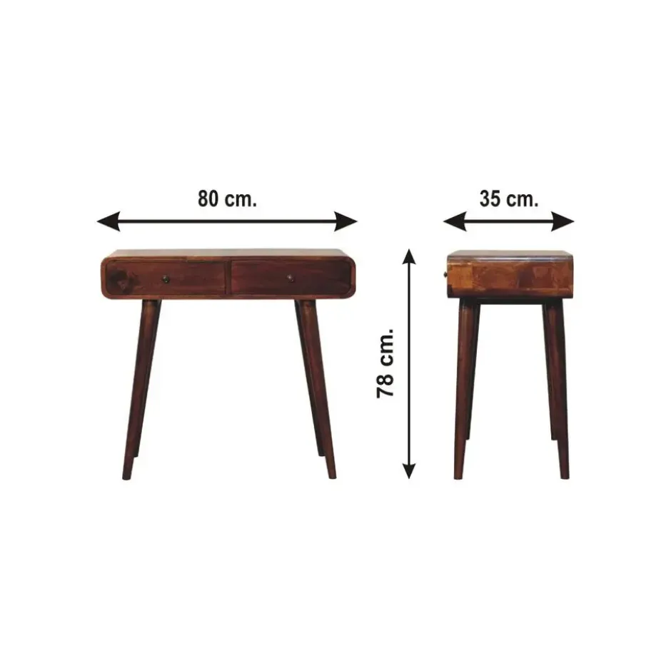 Artisan Furniture Massief Houten Kastanje Hal Tafel