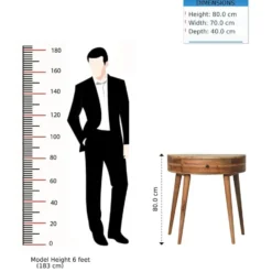 Artisan Furniture Massief hout Contour Curve kaptafel