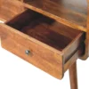 Artisan Furniture Massief Hout Triple Curved Chestnut Consoletafel