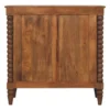 Artisan Furniture Massief Hout Spindel Kast, 3 Lades, Beige