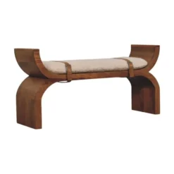 Artisan Furniture Massief hout Stirrup Gebogen bank