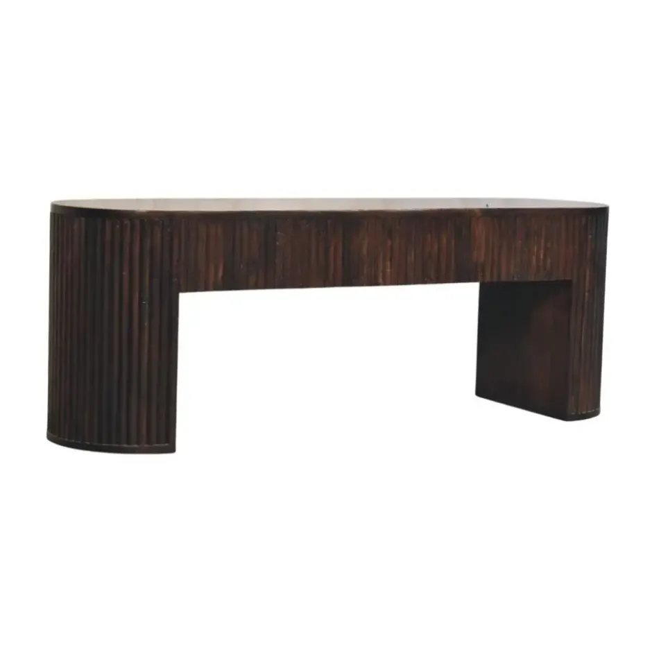 Artisan Furniture Massief hout Loop Kastanje Bank