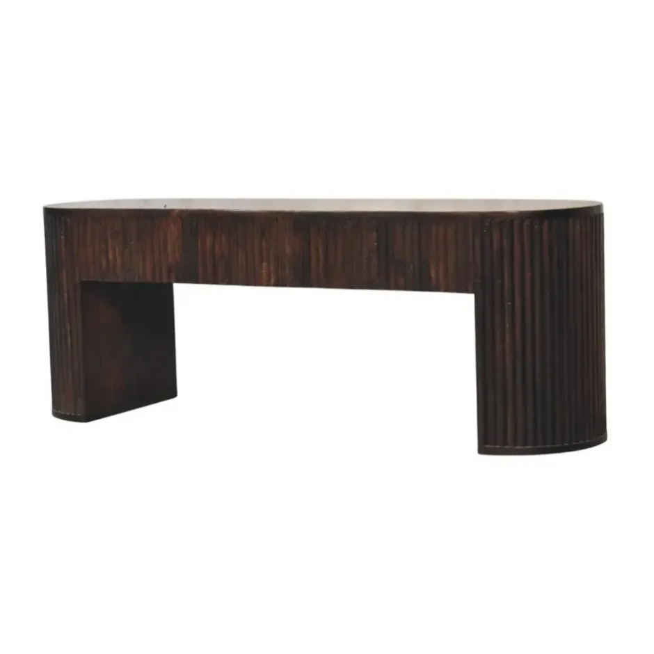 Artisan Furniture Massief hout Loop Kastanje Bank