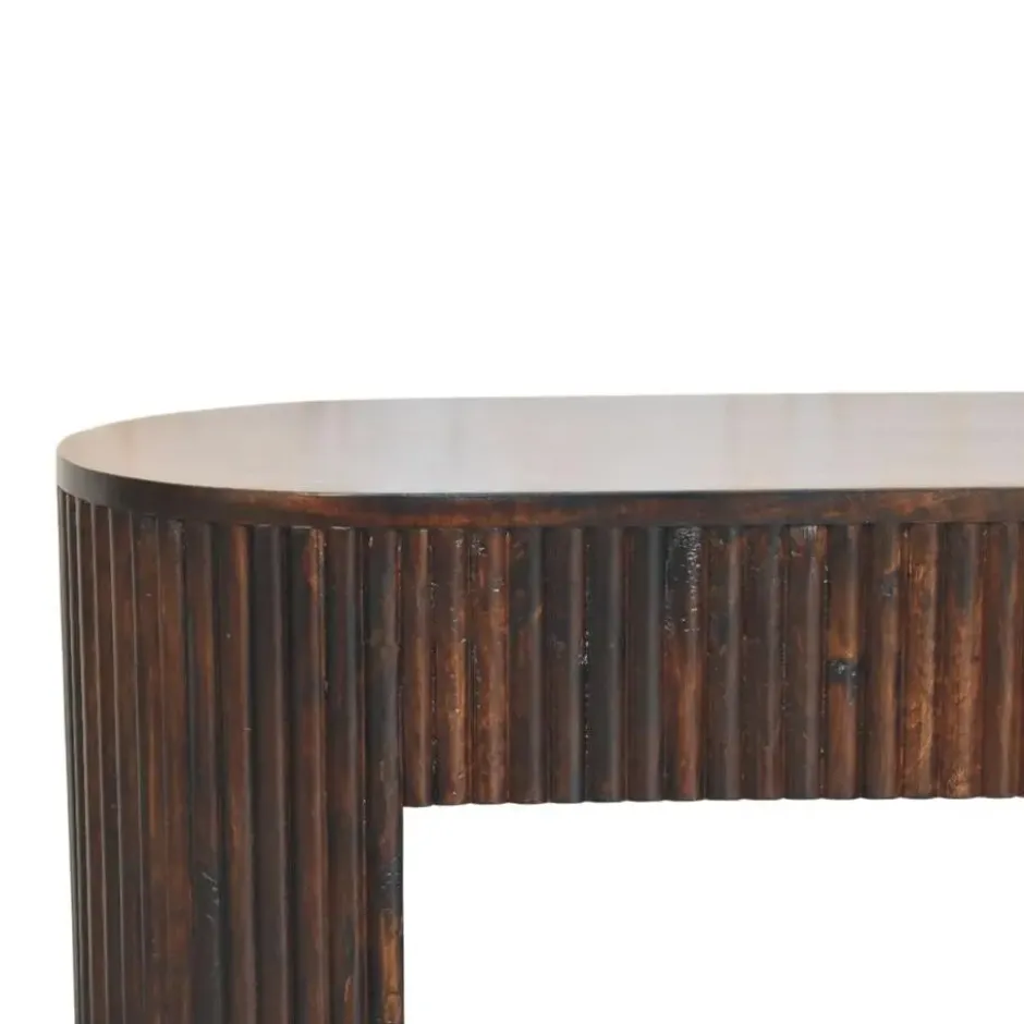 Artisan Furniture Massief hout Loop Kastanje Bank