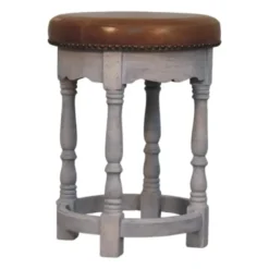 Artisan Furniture Massief Mangohouten Rustic Charm kruk