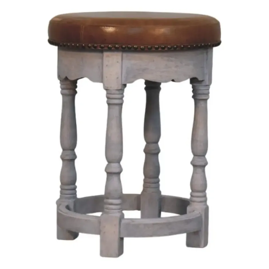 Artisan Furniture Massief Mangohouten Rustic Charm kruk