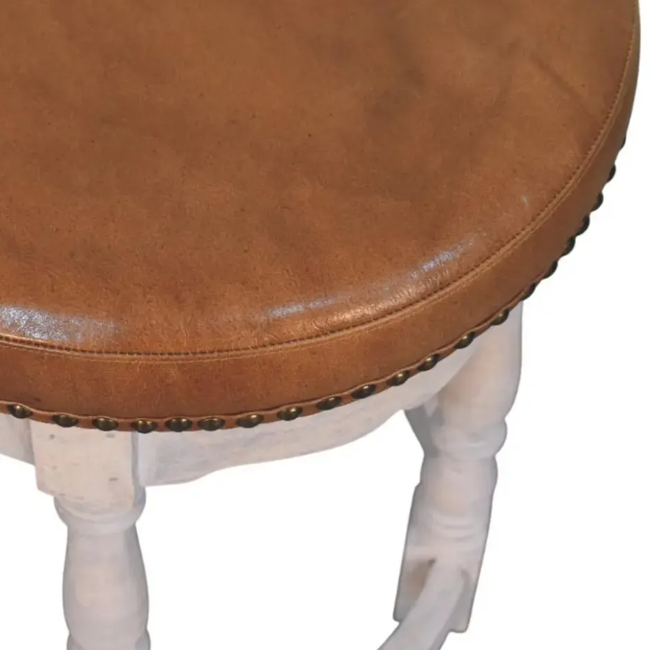 Artisan Furniture Massief Mangohouten Rustic Charm kruk