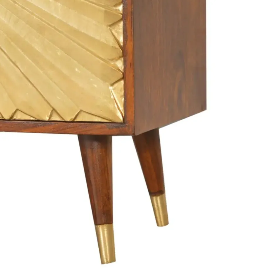 Artisan Furniture Solid hout Manila Gouden Wandkast