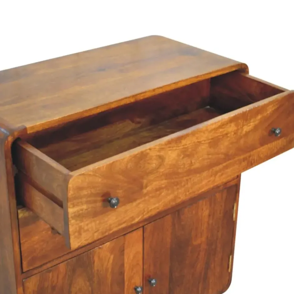 Artisan Furniture Solid hout Gebogen Nordic Charme Wandkast