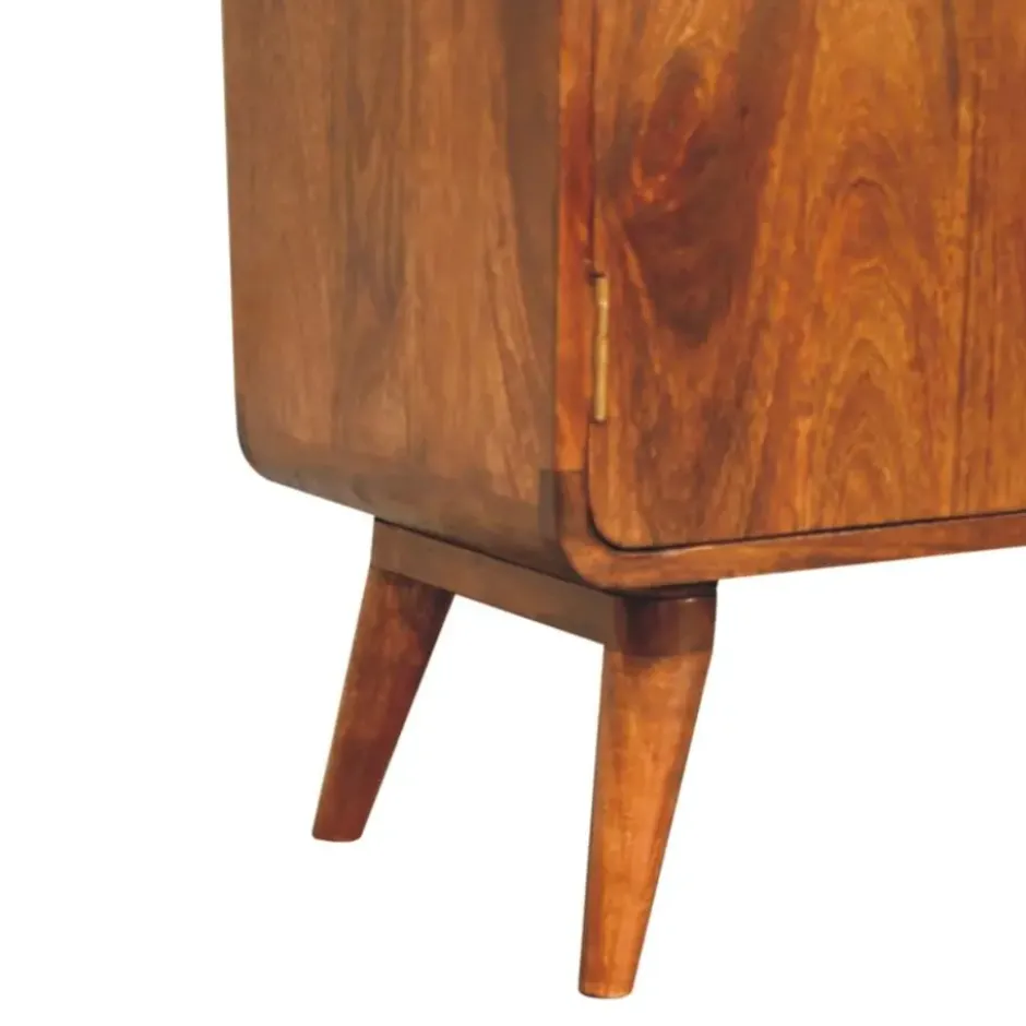 Artisan Furniture Solid hout Gebogen Nordic Charme Wandkast